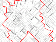 Black and white Special Downtown Tax District map
