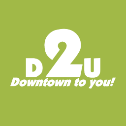 D2U - Downtown to you! logo